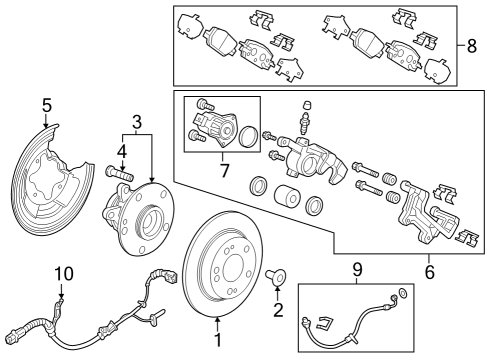 2023 Honda CR-V HOSE SET, R- RR Diagram for 01466-3A0-A00