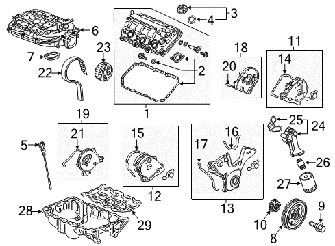 2023 Honda Odyssey Engine Parts Diagram