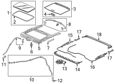 2022 Honda Passport Sunroof Diagram