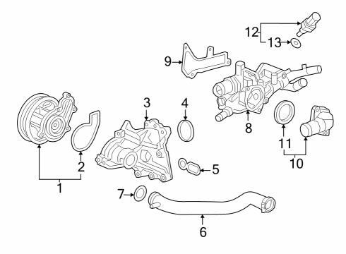 2024 Honda Accord Hybrid Water Pump Diagram 1