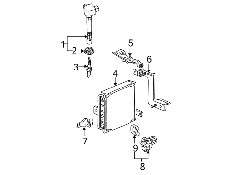 Control Module, Engine (Rewritable) Diagram for 37820-PLM-A11