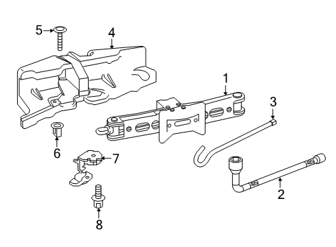 2022 Honda Pilot Jack & Components Diagram