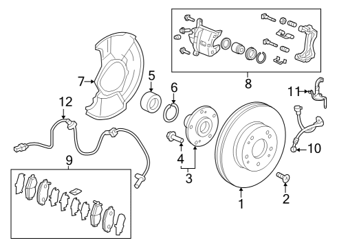 2023 Honda CR-V Hybrid Anti-Lock Brakes Diagram 2