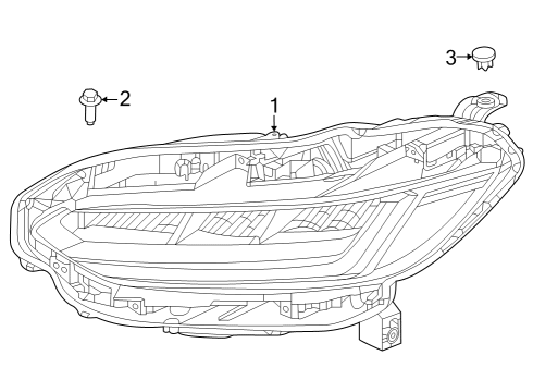 2023 Honda HR-V W-HEADLIGHT ASSY-, R Diagram for 33100-3W0-A02