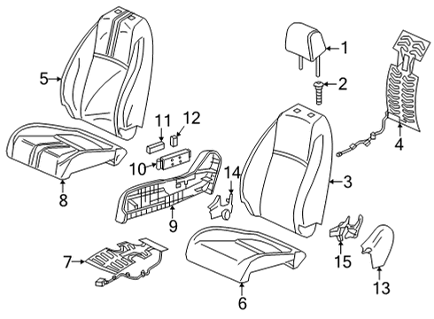 2023 Honda Civic PAD, R- FR Diagram for 81137-T20-A61