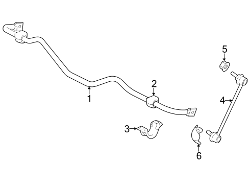 2023 Honda Pilot STABILIZER, RR Diagram for 52300-T91-A01