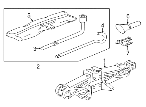 2022 Honda CR-V Jack & Components Diagram 2