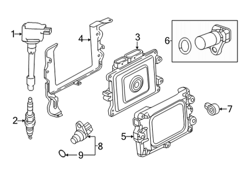 2022 Honda Civic COIL ASSY-, PLUG TOP Diagram for 30520-6Y0-J01