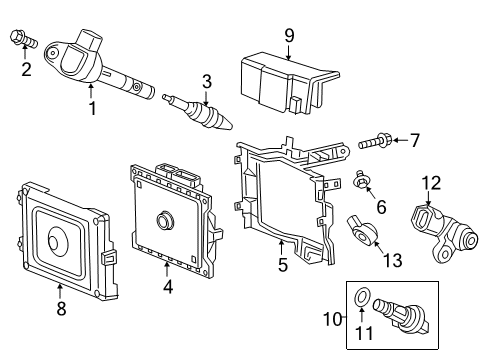 2022 Honda Passport ELECTRONIC CONTROL U Diagram for 37820-RLV-F12