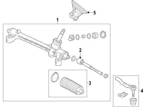 2022 Honda HR-V Steering Column & Wheel, Steering Gear & Linkage Diagram 3