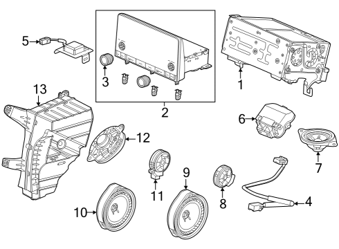 2023 Honda CR-V SPKR ASSY- (8CM) Diagram for 8A430-T20-A11