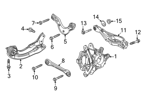 2023 Honda Civic ARM, RR- (UPPER) Diagram for 52510-T22-A00