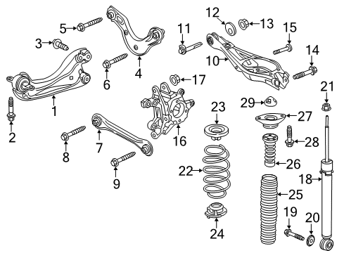 2017 Honda Civic RUBBER, RR Diagram for 52670-TBF-A03