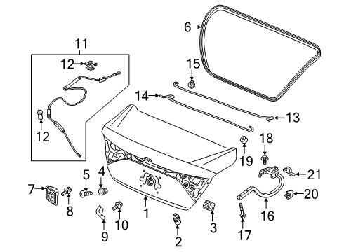 2022 Honda Insight Trunk Diagram