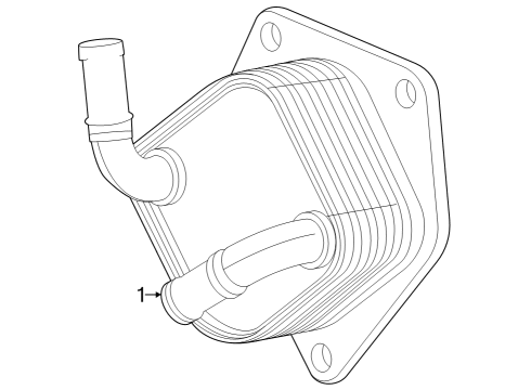 2023 Honda Civic Trans Oil Cooler Diagram 1