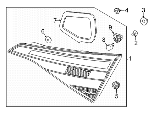 2023 Honda Civic LIGHT ASSY-, L LID Diagram for 34155-T20-A01