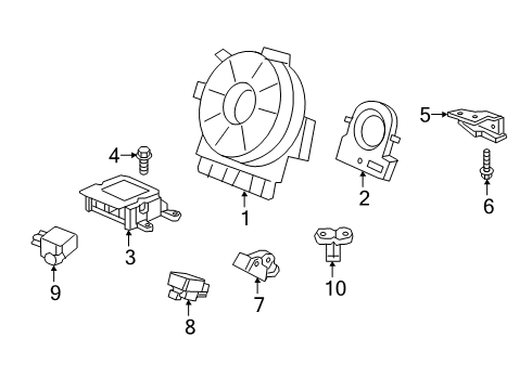 2019 Honda Passport SET Diagram for 78870-TGS-A84