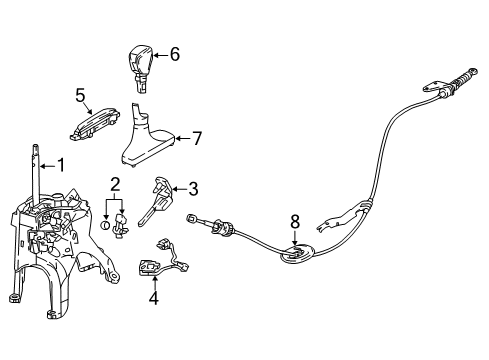 2022 Honda Accord Transmission Shift Lever Diagram