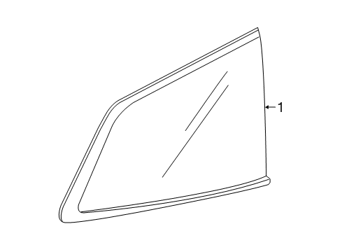 2022 Honda Pilot Glass & Hardware - Quarter Panel Diagram