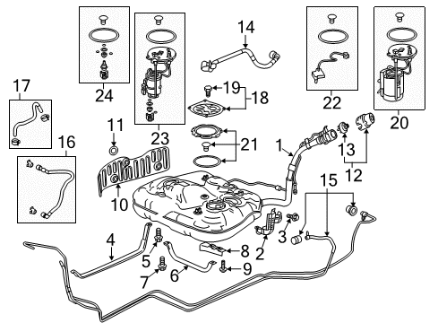 2021 Honda Odyssey KIT Diagram for 06161-RLV-305