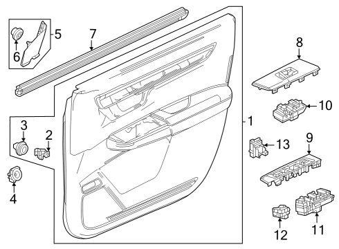 2023 Honda CR-V SW ASSY-, R/C MIRROR Diagram for 35190-T20-A21