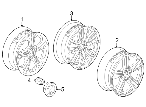 2023 Honda Accord W-WHEEL (19X8) (1/2J) Diagram for 42800-30A-A60