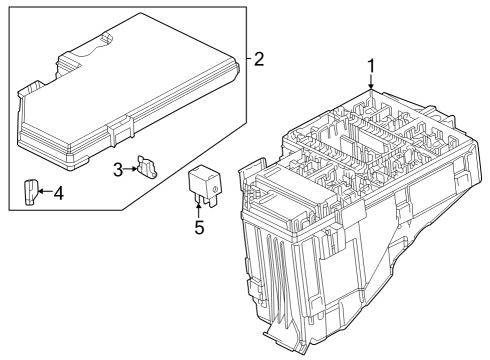 2024 Honda CR-V RELAY, LOW HEIGHT Diagram for 39794-T5H-H01