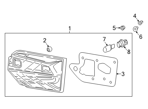 2023 Honda Odyssey LIGHT ASSY-, L- LID Diagram for 34155-THR-A21