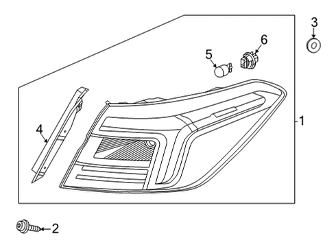 2023 Honda Civic TAILLIGHT ASSY-, L Diagram for 33550-T20-A01