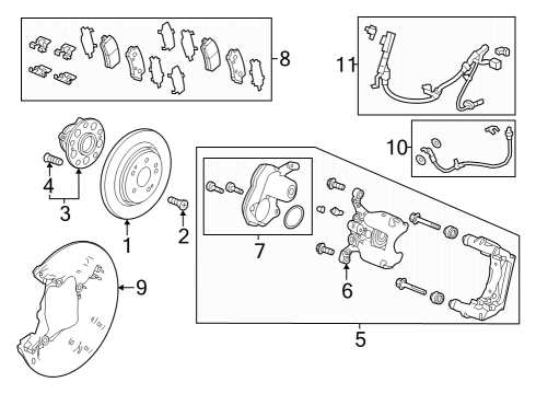 2023 Honda Pilot BEARING ASSY-, RR Diagram for 42200-TYC-A02