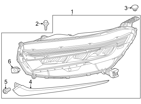 2024 Honda CR-V W-HEADLIGHT ASSY-, L Diagram for 33150-3A0-A03