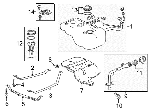 2022 Honda Pilot Fuel Supply Diagram