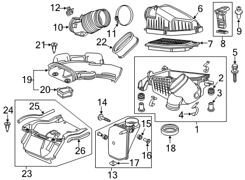 2024 Honda Odyssey Air Intake Diagram