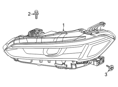 2023 Honda Civic W-HEADLIGHT ASSY-, R Diagram for 33100-T60-A21