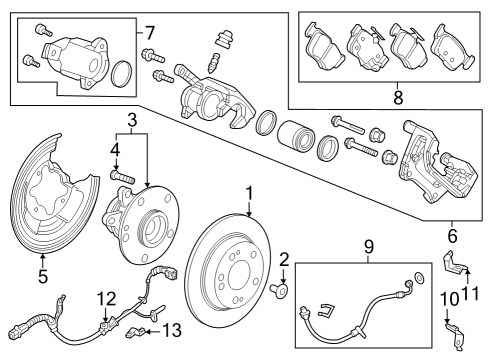 2023 Honda HR-V HOSE SET, L- RR Diagram for 01468-3W0-A00