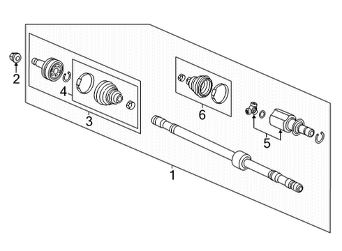 2023 Honda Civic Drive Axles - Front Diagram 6