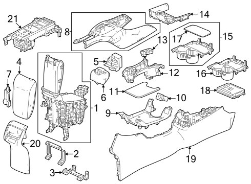 2023 Honda HR-V TRAY ASSY- *NH900L* Diagram for 83440-3W0-A11ZA