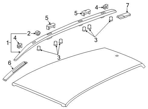 2022 Honda HR-V Luggage Carrier Diagram