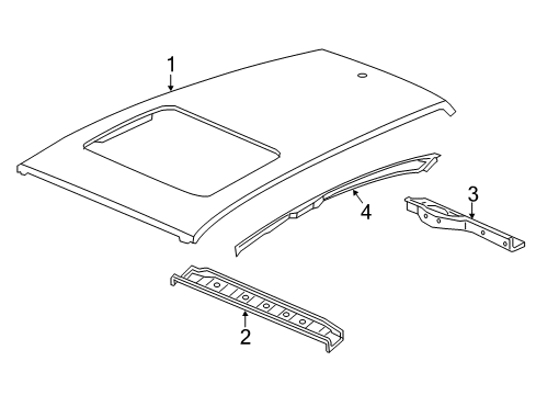 2022 Honda HR-V Roof & Components Diagram 1