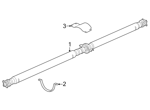 2023 Honda Pilot Drive Shaft - Rear Diagram