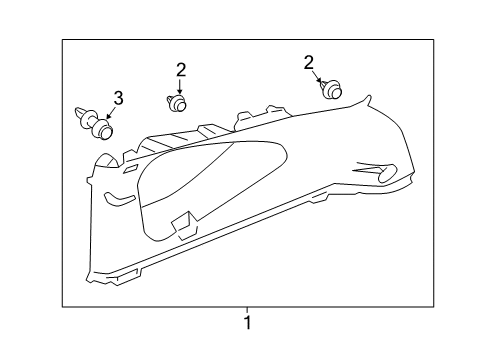 2022 Honda CR-V Hybrid Interior Trim - Quarter Panels Diagram