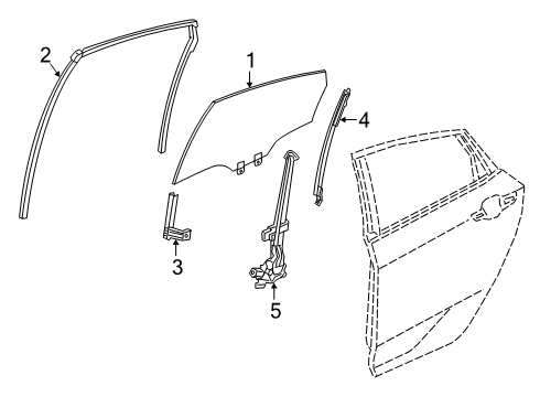 2022 Honda Insight Rear Door Diagram 1