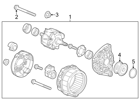 2023 Honda Accord AC GENERATOR ASSY Diagram for 31100-6NA-A01