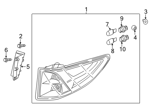 2024 Honda Odyssey TAILLIGHT ASSY-, R Diagram for 33500-THR-A11