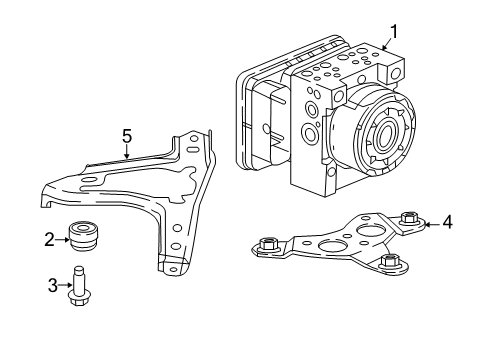 2023 Honda Ridgeline ABS Components Diagram