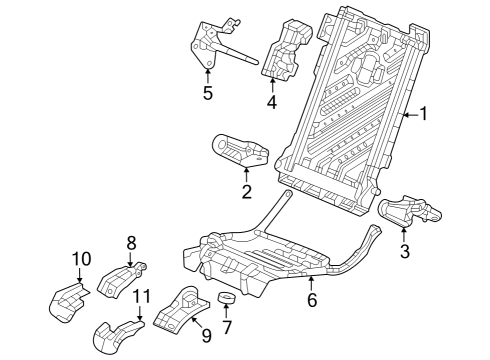 2023 Honda HR-V CVR, L- RR- *NH900L* Diagram for 82504-3W0-A01ZA