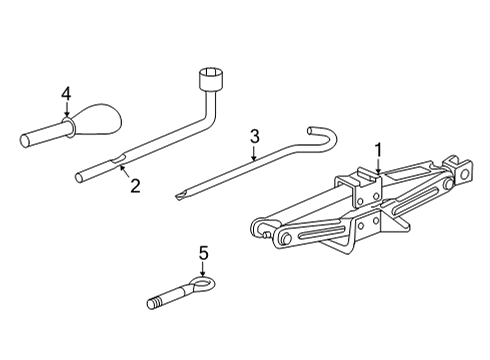 2022 Honda Civic Jack & Components Diagram 1