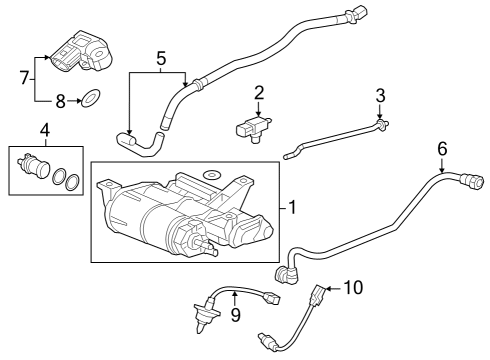 2023 Honda Civic SENSOR, LAF Diagram for 36531-66V-A01