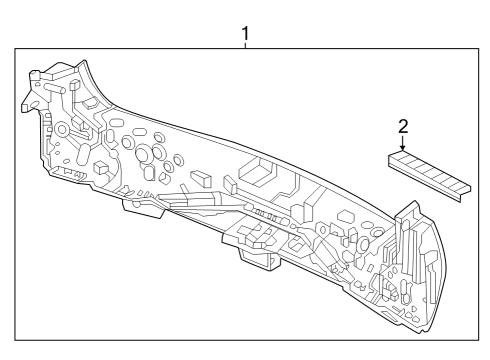 2024 Honda Pilot Rear Body Diagram