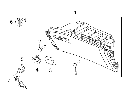 2022 Honda Ridgeline Glove Box Diagram